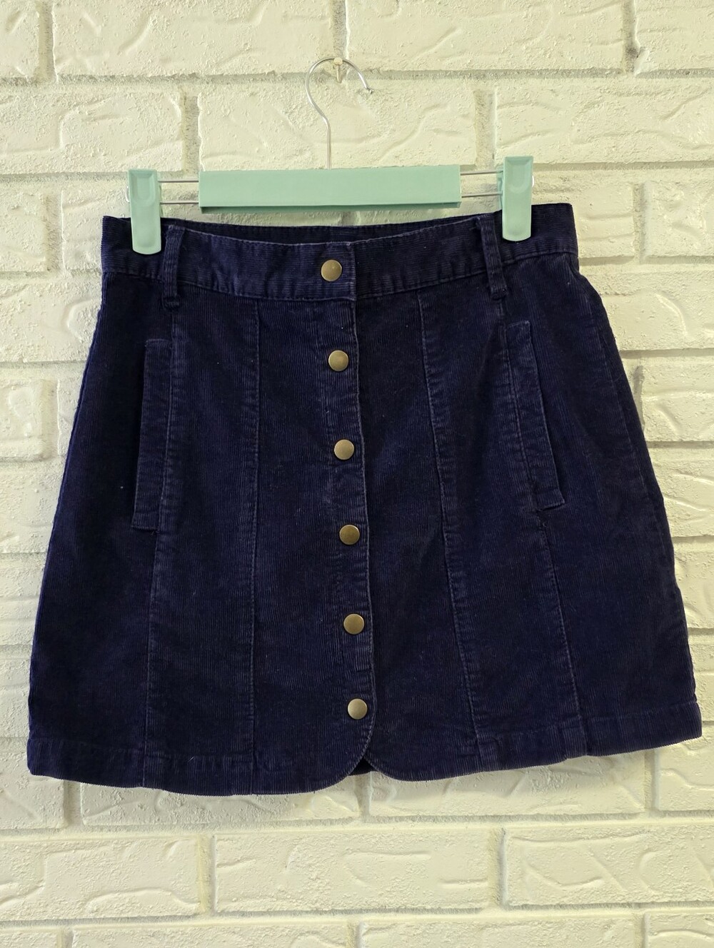 BDG Snap-Front Corduroy Mini Skirt - PLS READ